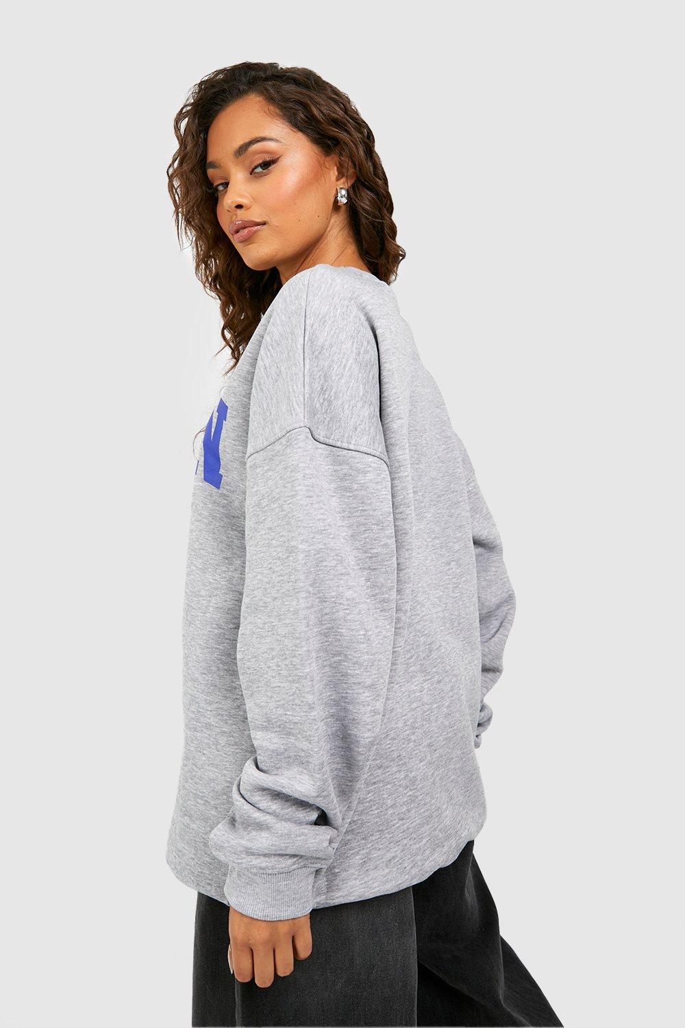 Grey 2025 slogan sweatshirt